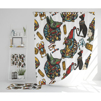 Nastasha Polyester Shower Curtain Set