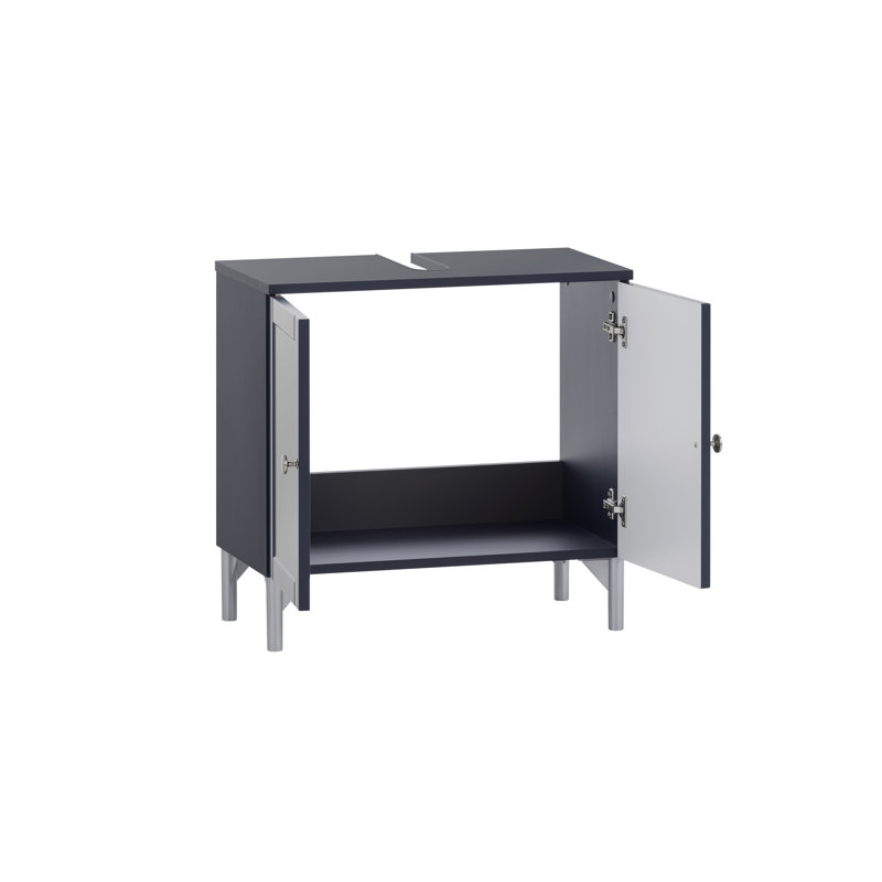 Luxama Floor Mounted Bathroom Cabinet, Midnight blue