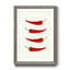 Hot Peppers - Reproduction d'art sur papier encadrée-427506794-427506795
