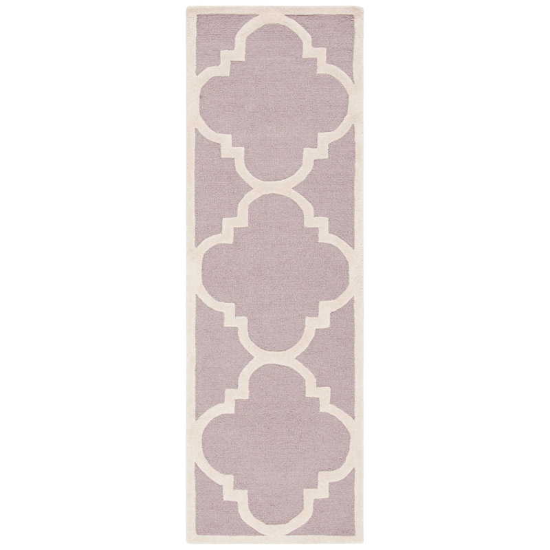 Cannen Hand Tufted Wool Geometric Rug, Runner 2'6" x 6'