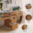 78 Inch Two Person Desk with Drawers, Double Computer Desk with Storage 5 Drawers for Two Person, Extra Long Writing Desk Workstation with File Drawer for Home Office-114256207