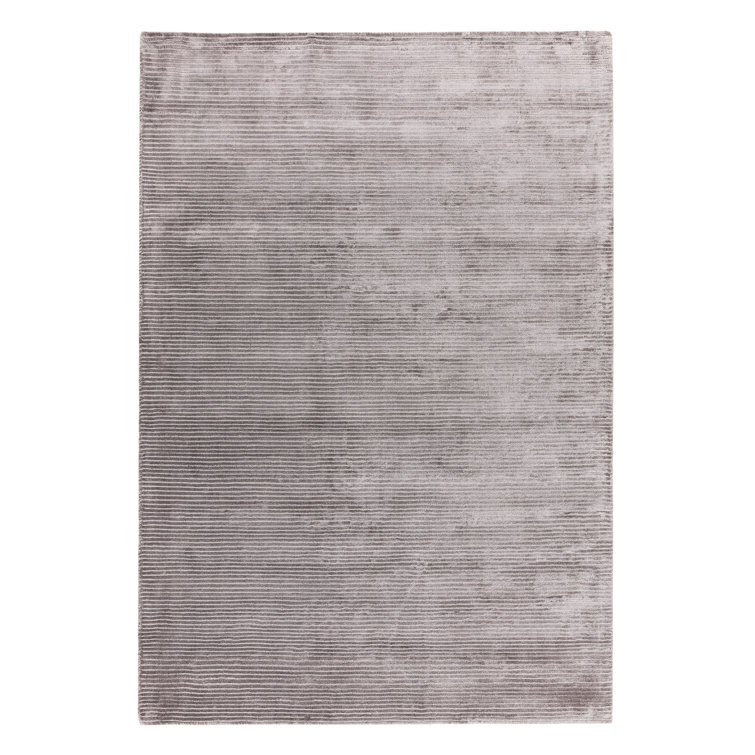 Tollette Hand-Woven Silky Silver Area Rug