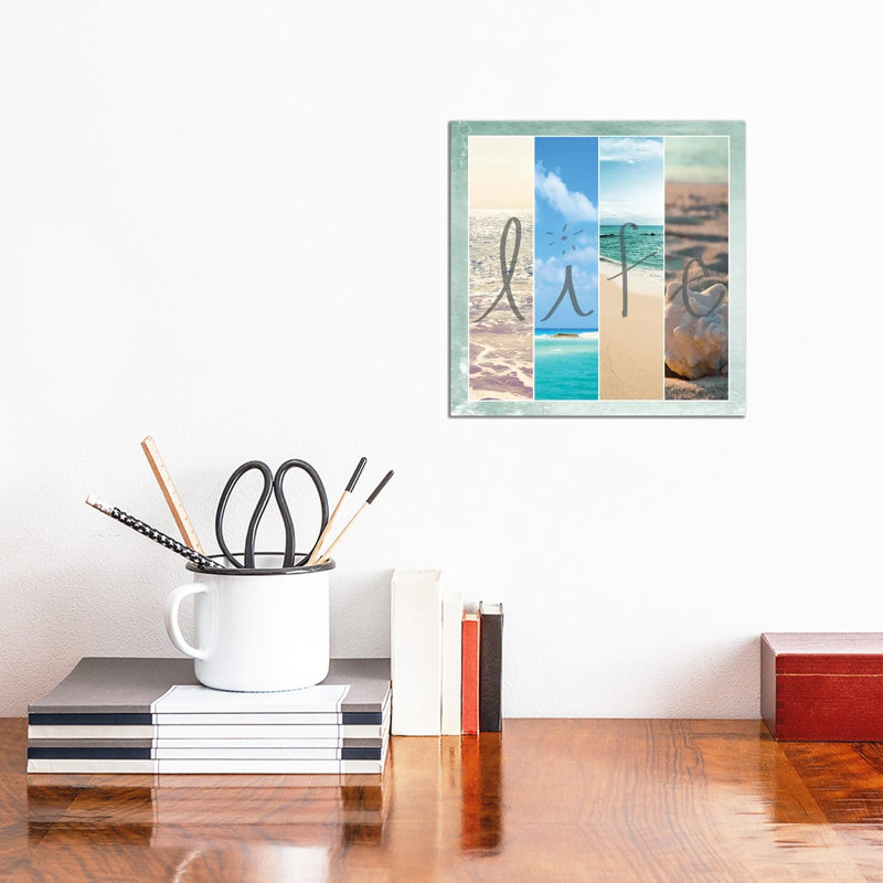 Sea Life by Susan Bryant - Gallery-Wrapped Canvas Giclée on Canvas, 30.48 cm H x 30.48 cm W, Canvas
