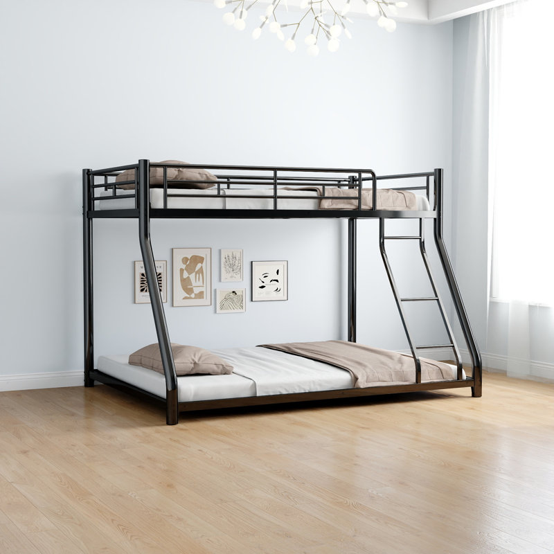 Lit superposé en métal durable de style moderne idéal pour les adolescents et les adultes