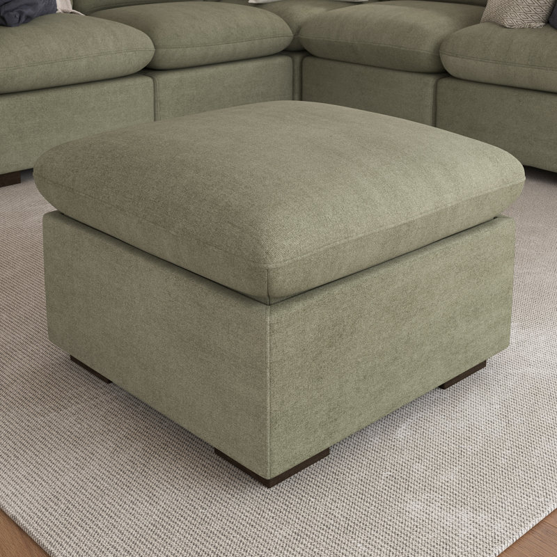 Aulander Modular Storage Ottoman, Living Room Furniture, Soft Green