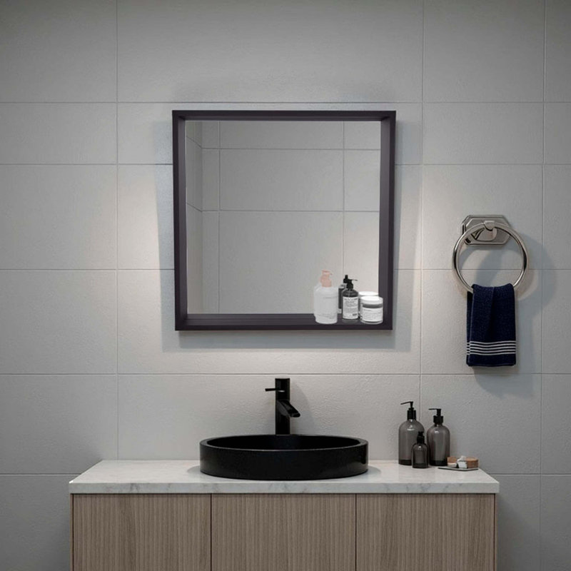 Armoire de toilette murale avec rangement Wenge