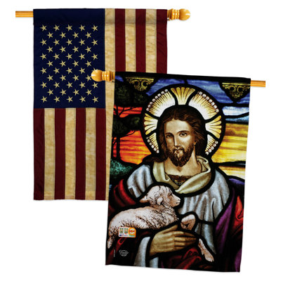 Drapeau de maison en polyester 40 x 28 po à 2 côtés
