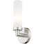 Applique murale avec abat-jour en verre blanc Twist Lock - 4,5 pouces, 1 lumière-1543380204
