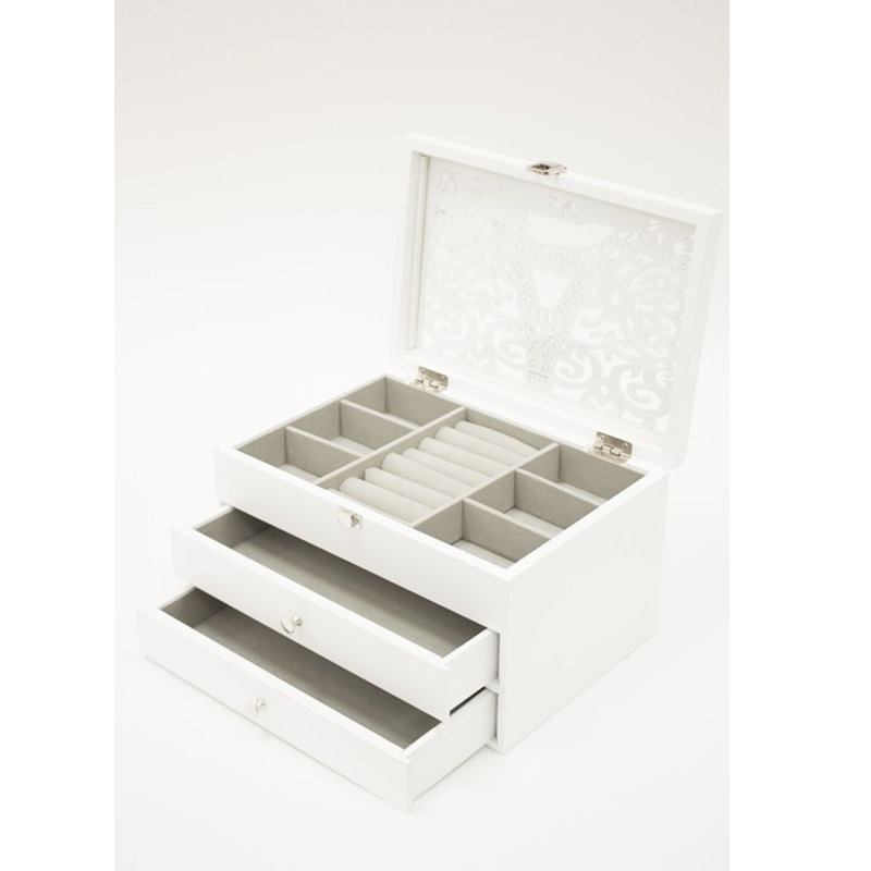 Wood Jewelery Box + Drawers