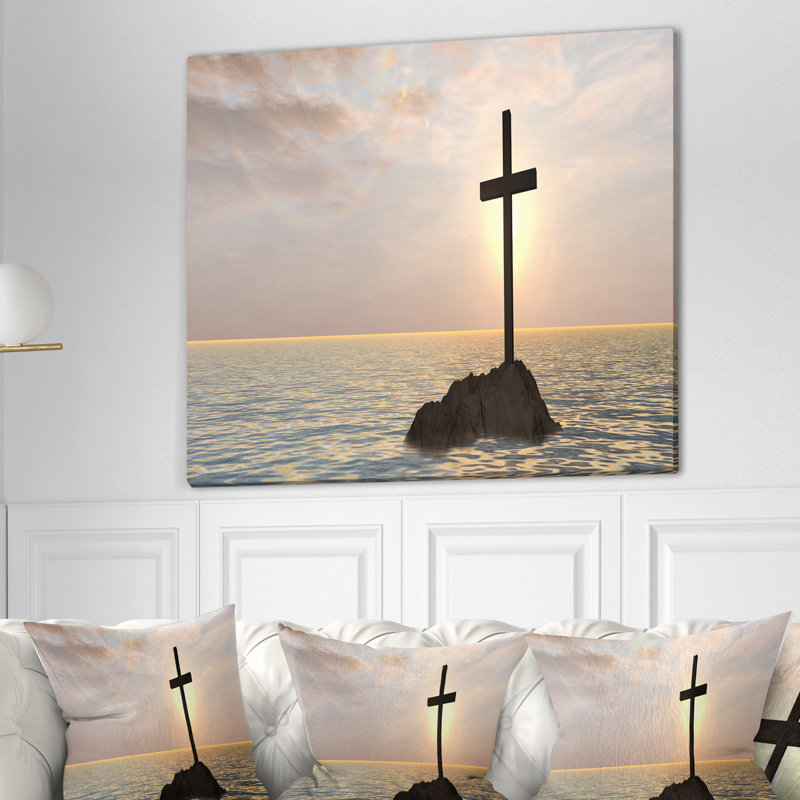 Reproduction d’art graphique sur toile tendue jesus christian, H 30 po x l 40 po x P 1,5 po
