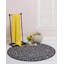 Tapis noir / gris à imprimé animal-2101374072