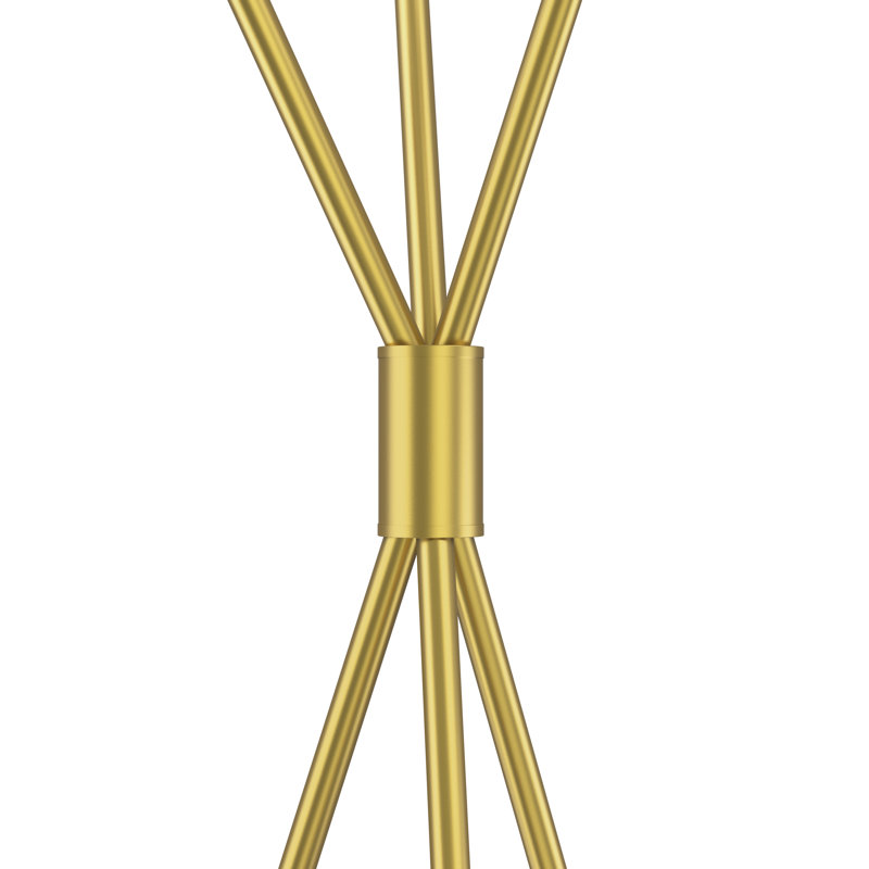 Raimondas 65'' Tall Standing Up Glass Tree Floor Lamp (Gold, Tripod, Globe & Lantern) - MCM Modern Traditional Novelty Floor Lamps For Living Room, Bedroom, Nursery & Reading Corner