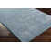 Surles Rectangle Hillside Shag Polyester Area Rug in Blue