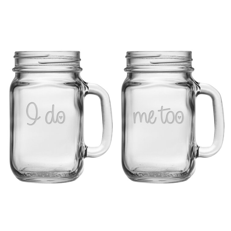 6-Piece Clear Mason Jars - 16 oz, Glass Drink Bottle with Lid and Straw,Frozen Juice Cup,Travel Mug Rosalind Wheeler