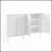 Minimalist Shoe Cabinet With Fluted Doors And Adjustable Shelves, Cream Style Sideboard For Versatile Storage In Living Rooms