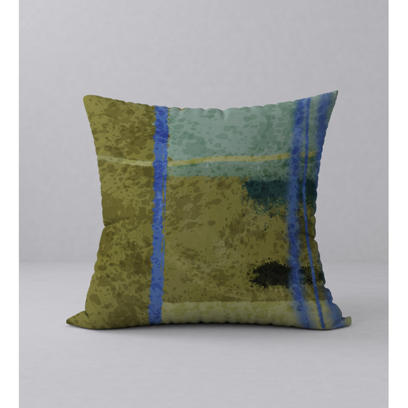 Abstract Reversible Throw Pillow, 24" x 24"