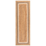 Natural Fiber Hand Woven Natural Area Rug 