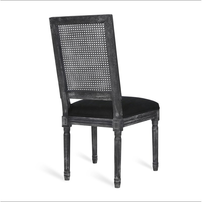 Chaise de salle à manger, Noir/gris