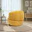 Chaise pivotante en chenille dorée Thornton-1581510463