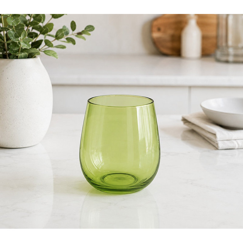 Verre à vin sans pied Montana - céleri - ensemble de 6, Celery