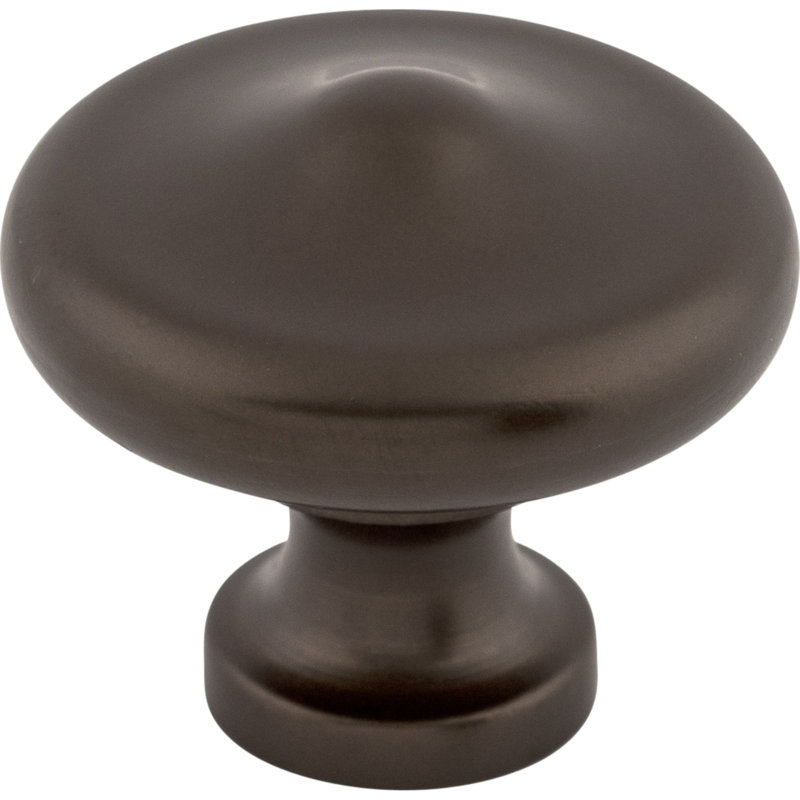 Peak 1 5/16" Diameter Round Knob, Oiled Rubbed Bronze