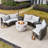 Gatesville 6 - Person Patio Conversation Set with Cushions