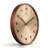 Walnut Round Analog Wall Clocks-341631580