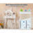 Kids Vanity Set with Lights & Stool, Bear-Shaped Makeup Table with Touch LED Mirror, Wooden Princess Dress Up Table for Girls 3-8 Years, Playroom Bedroom Decor-416750779