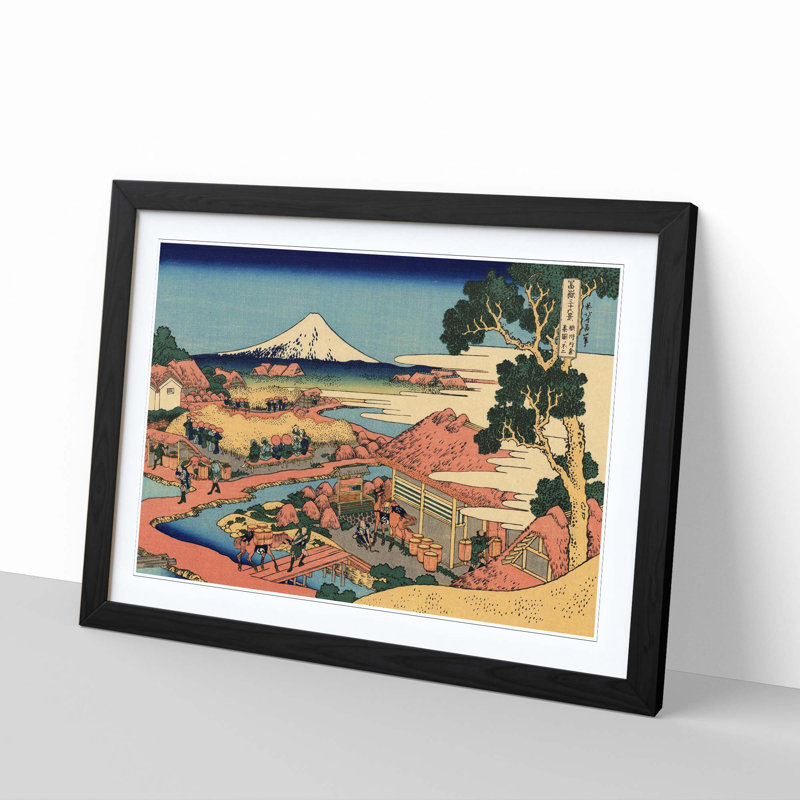 Katsushika Hokusai - Single Picture Frame Painting, Black
