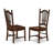 7 Piece Dining Room Table Set Consist of a Rectangle Kitchen Table and 6 Dining Chairs, 36x60 Inch, Mahogany-1637913368