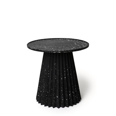 MashT Terrazo Pedestal End Table