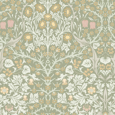 William Morris At Home SS24 Floral Wallpaper Double Roll