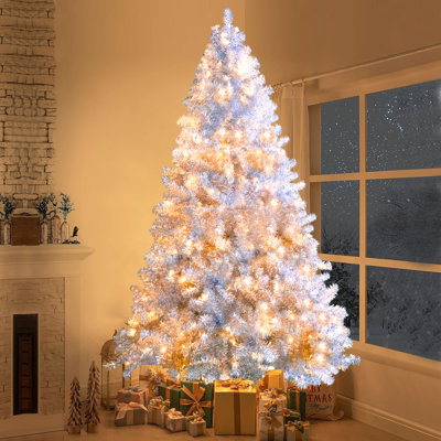 Arbre de Noël artificiel 7,4 pi avec 1200 pointes et 11 modes d'éclairage