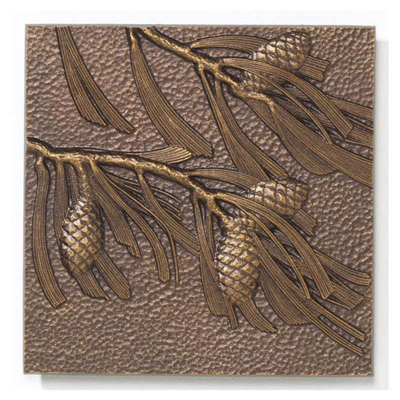 Pinecone Wall Décor, French Bronze