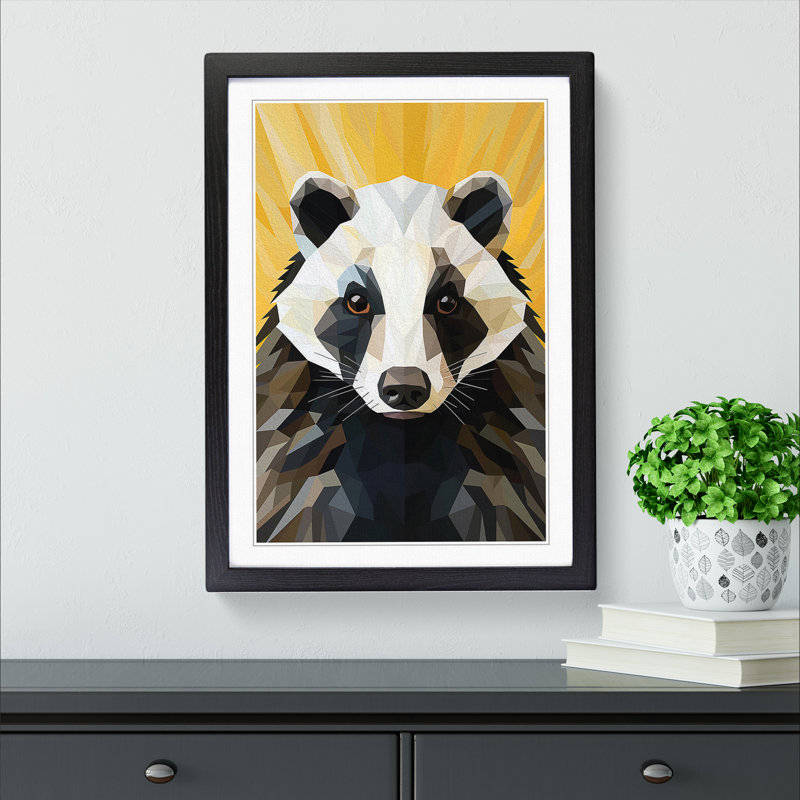 Single Picture Frame Print on Wood, Black Framed, 64cm H x 46cm W