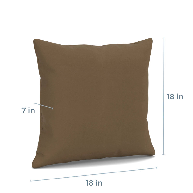 Coussin décoratif Darsey, Patriot Plus taupe, 18 po carré