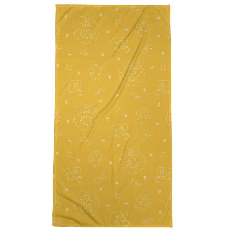Bath Towel, Gold, Microfiber
