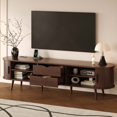 Meuble télé 70 po Mid Century Modern