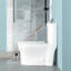 Toilette en céramique une pièce pour la salle de bain 12 po à double chasse 1,22 / 1,6 avec siège à fermeture en douceur 800g