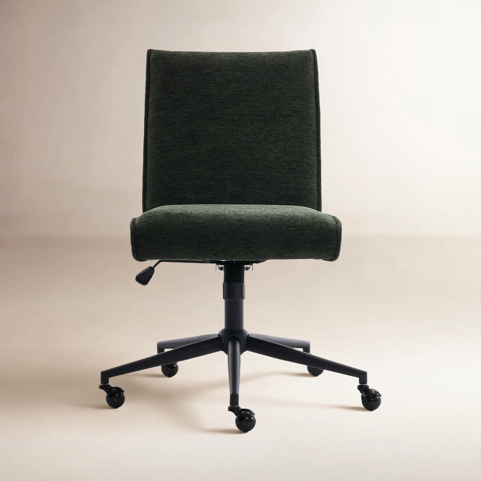 Claudie Office Chair, Green Chenille