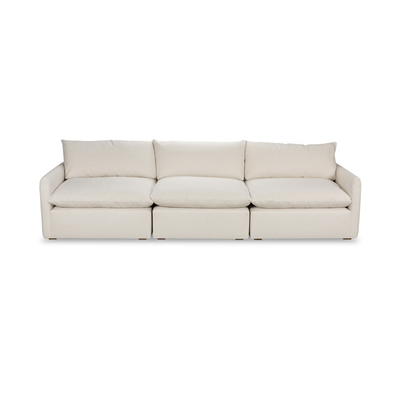 Cali Modular Sectional, Study Hall Ivory Polyester