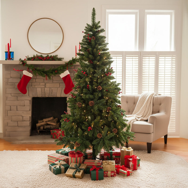 180cm H Artificial Pine Christmas Tree