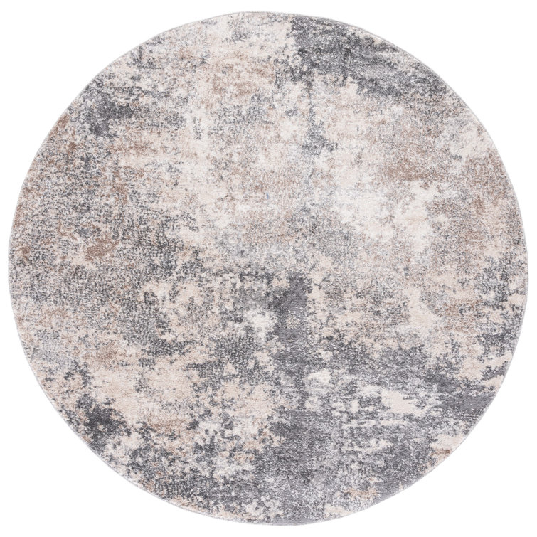 Hassell Abstract Light Gray/Gray Area Rug