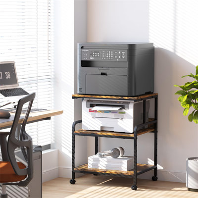 75cm H x 60cm W Printer Stand with Wheels