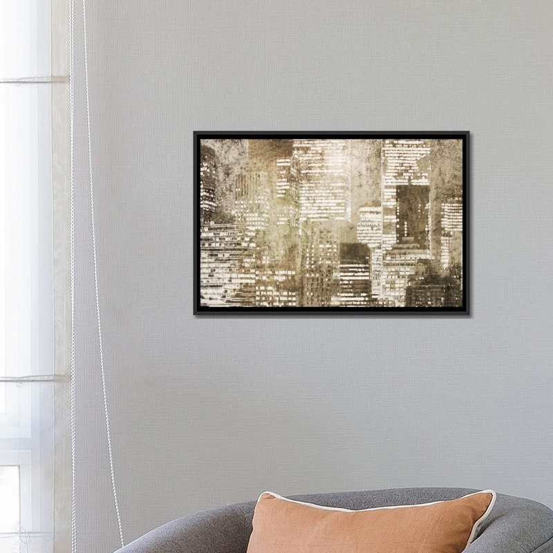 New York City View, impression sur toile tendue, H 8 po x l 12 po x P 0,75 po, Toile tendue, Pas de tapis