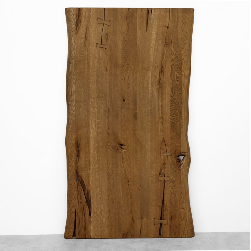Veasley Solid Oak Barn Doors Prefinished, Brown