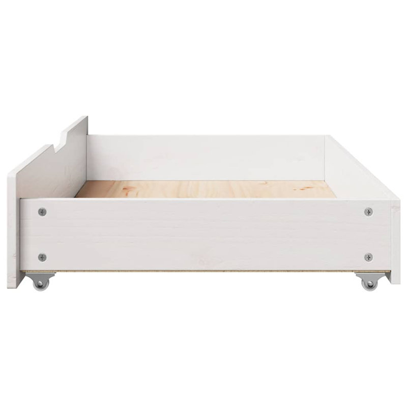 Underbed Storage Drawers, White, 17 H x 95 L x 55 W cm