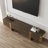 79 Inch Walnut And Gold TV Stand Entertainment Center With Drawers And Door Cabinet-359124453