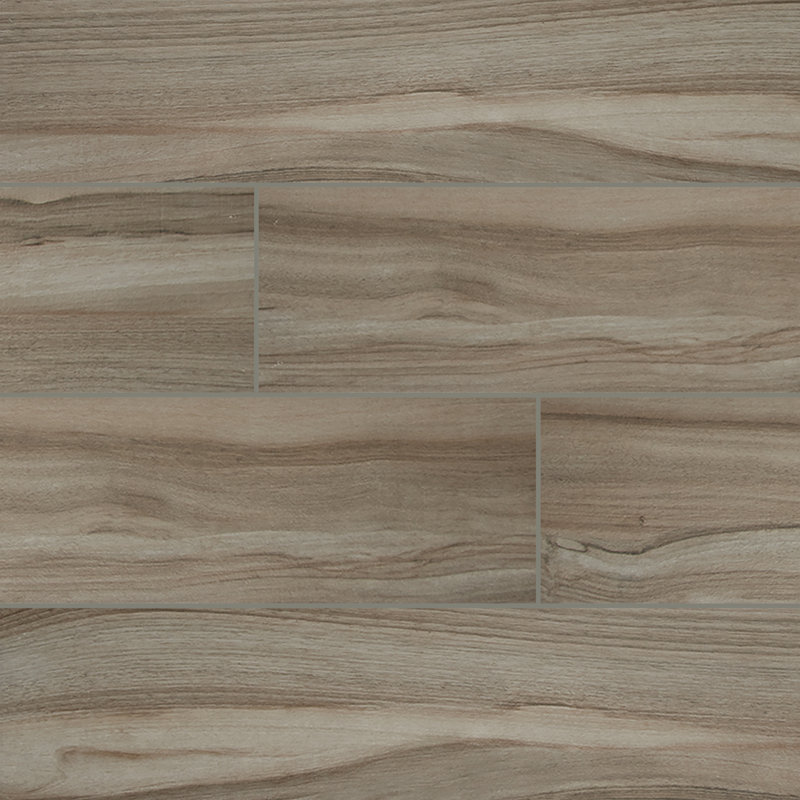 Ardenmere 9 in. x 48 in. Matte Porcelain Wood Look Floor and Wall Tile, Belashe