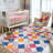 Colorful Diamond for Kids Washable Non-slip Rug Berries on Cream-470197562-477690668